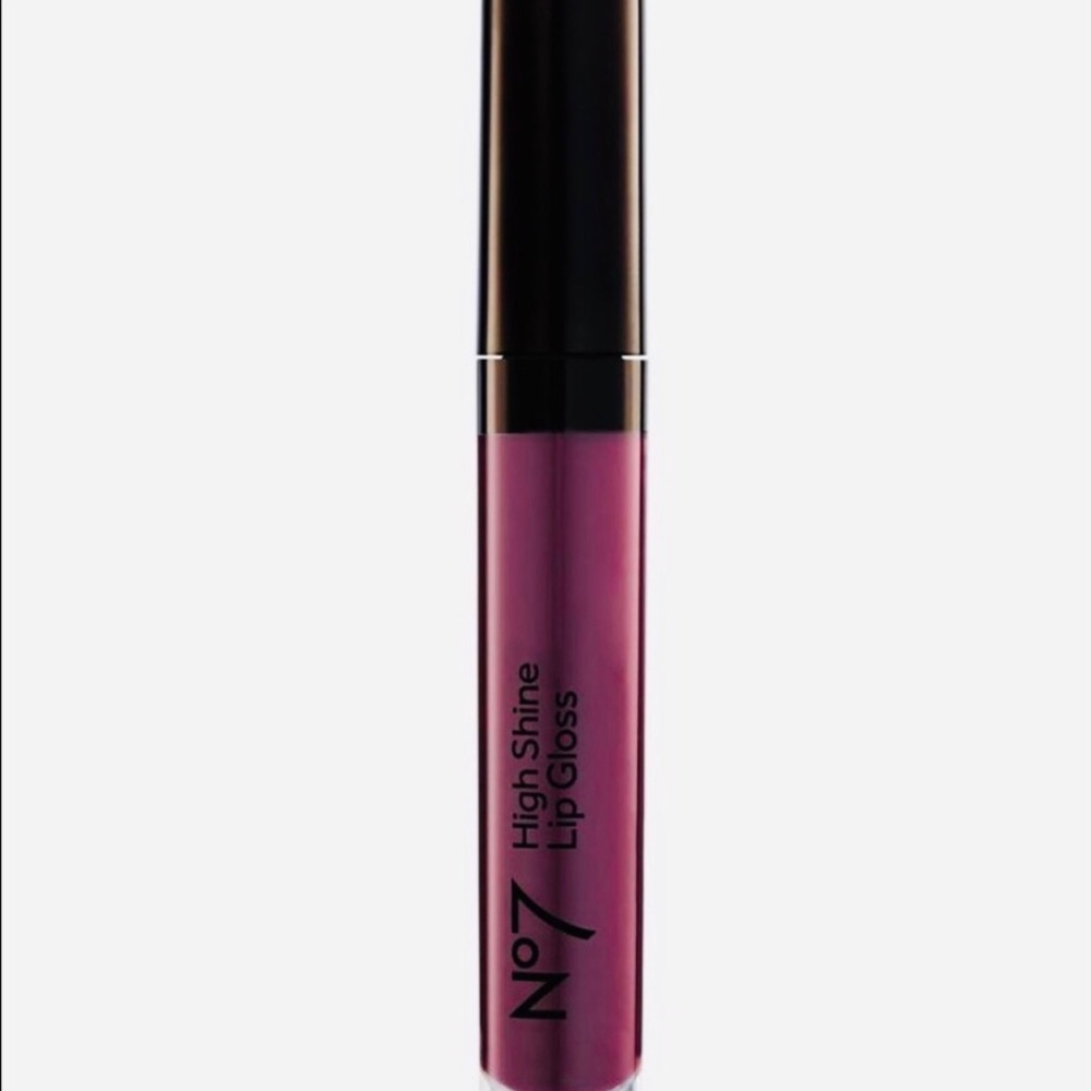 New Boots No7 High Shine Lipgloss Glazed Plum